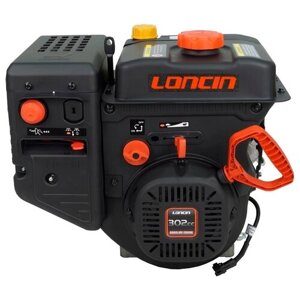 Двигатель бензиновый Loncin LC180FD (S) (A23 type) D25 (9.5л. с, 302куб. см, вал 25мм, ручной и электрический старт)