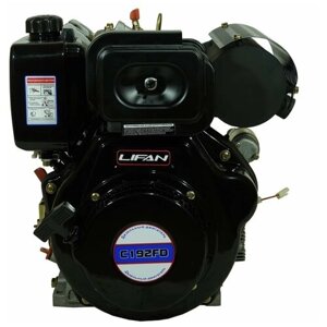 Двигатель дизельный Lifan Diesel 192FD D25 6A (12.5л. с, 499куб. см, вал 25мм, ручной и электрический старт, катушка 6А)