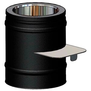 Дымоход Schiedel Permeter 25 Шибер (задвижка) ( 130/180 мм)(Черный цвет)