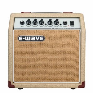 E-WAVE WA-15 комбоусилитель для акустической гитары, 1x6.5'15 Вт