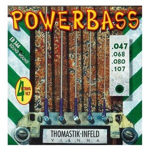 EB344 Power Bass Комплект струн для бас-гитары, Medium Light, 47-107, Thomastik