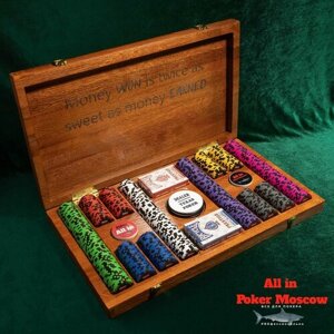 Эксклюзивный набор для покера на 500 разных фишек