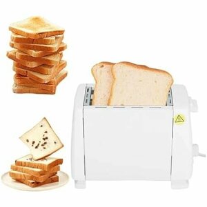 Электрическая хлебопечка, Многофункциональный тостер с 6 режимами, Простота использования для питательного завтрака, Маленький тостер на 2 ломтика, Тостер для дома