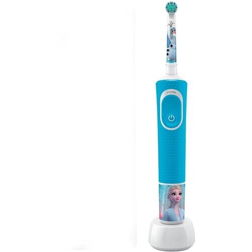 Электрическая зубная щетка Oral-B Vitality D100.423.2K Frozen 1 насадка, голубой/белый