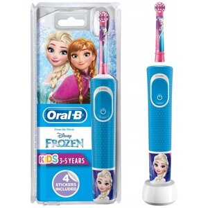 Электрическая зубная щетка Oral-B Vitality Kids Frozen D100.413.2K, голубой