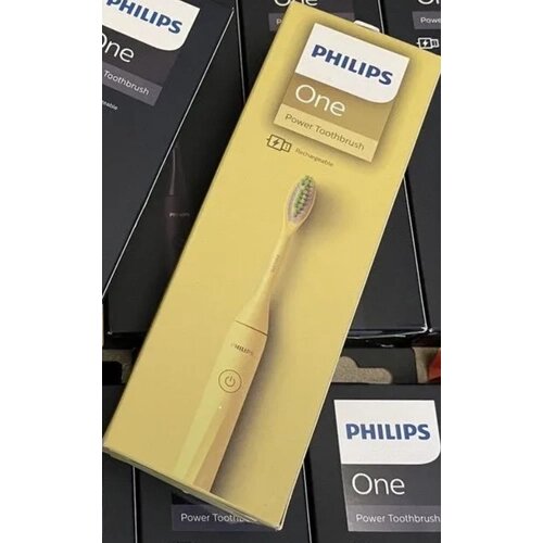 Электрическая зубная щетка Philips One Sonicare, цвет желтый