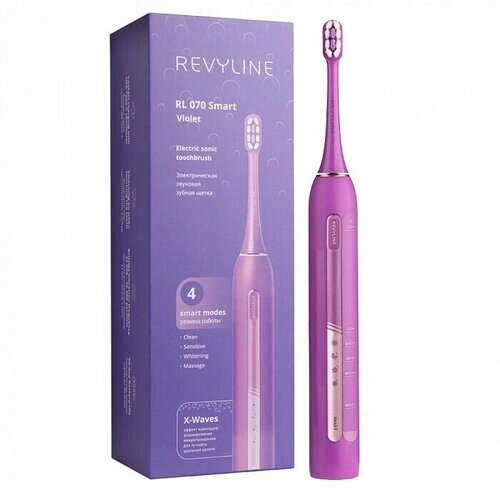 Электрическая зубная щётка Revyline RL 070 фиолетовая