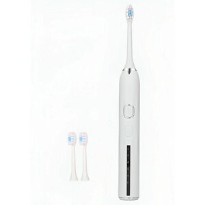 Электрическая зубная щетка/ультразвуковая зубная щетка/щетка с 5 режимами работы/ электрическая зубная щетка с 3 насадками/щетка для взрослых/электрическая щетка в подарок для Xiaomi/белая зубная щетка