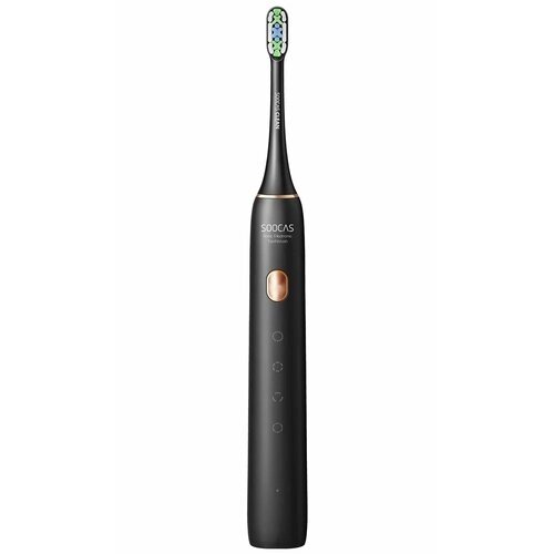 Электрическая зубная щетка/ Ультразвуковая зубная щетка/Зубная щётка (2 насадки+щеточка) черная