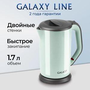 Электрический чайник с двойными стенками GALAXY GL0330 салатовый