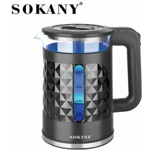 Электрический чайник Sokany Стильный электрический чайник. SK-1028 / Черный .
