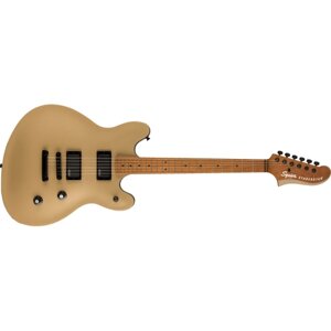Электрогитара Fender SQUIER Contemporary Active Starcaster Roasted MN Shoreline Gold, цвет золотой