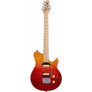 Электрогитара Sterling AX3QM-SPR-M1 Axis in Quilted Maple Spectrum Red