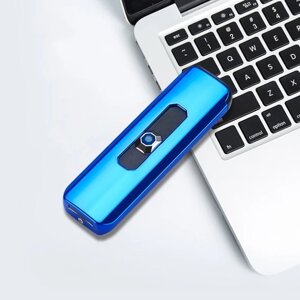 Электронная зажигалка-прикуриватель USB цвет Синий