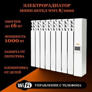 Электрорадиатор мини-котел "Wi-Fi" 8/1000Вт