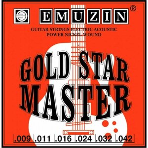 Emuzin 'GOLD STAR master' с обмоткой из нержавеющей стали /009 .042/