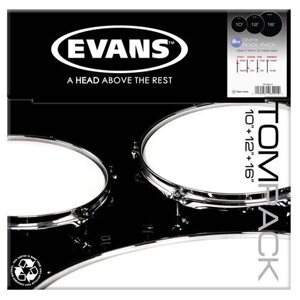 ETP-ONX2-R Onyx Coated Rock Набор пластика для том барабана (10", 12", 16"Evans