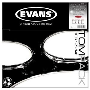 Evans ETP-EC2SCLR-F EC2 Clear Fusion Набор пластика для том барабана 10"12"14"