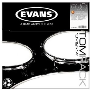 Evans ETP-G2CLR-F G2 Clear Fusion Набор пластика для том барабана, 10"12"14"