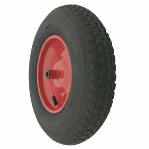 Европейское надувное колесо тачки 4.80/4.00-8 DELI TIRE диаметром 400 мм со втулкой скольжения на ось 16 мм