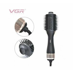 Фен-щетка для волос VGR фен-щетка для волоc стайлер 2 в 1 ONE STEP VGR V-492 ONE STEP HAIR draier & styler. товар уцененный