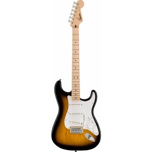 Fender squier SONIC STRAT MN 2-tone sunburst электрогитара, цвет санберст