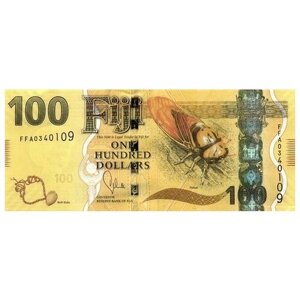 Фиджи 100 долларов 2012 г. Фиджийская цикада/ UNC