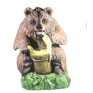 Фигура декоративная Медведь с медом большой, размеры 35*37*45см KSMR-713230/F665