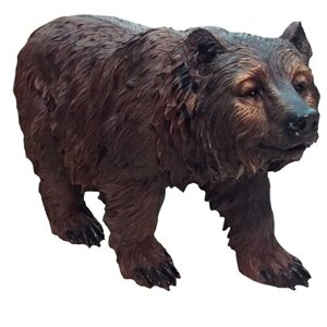 Фигура декоративная садовая Медведь бурый на ногах, размеры 60*22*36 см KSMR-626024/F356