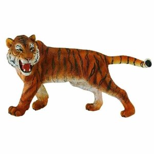 Фигура садовая Тигр рычащий (рыжий) L11W5,5H7 см (полистоун)