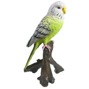 Фигура садовая зеленый попугай