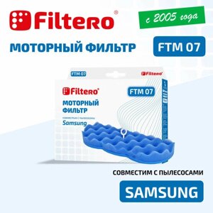 Filtero Моторные фильтры FTM 07, синий, 1 шт.