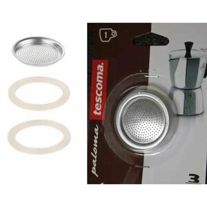 Фильтр для гейзерной кофеварки TESCOMA PALOMA 1 чашка + силиконовые прокладки 2 шт.