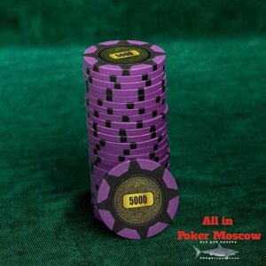 Фишки для покера - номинал 5000 - 25 фишек