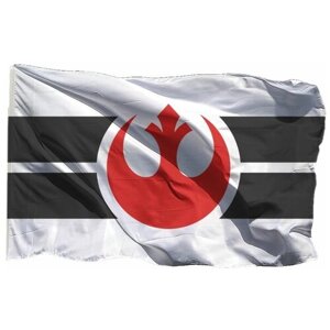 Флаг Альянса повстанцев из Звёздных войн на шёлке, 90х135 см - для ручного древка