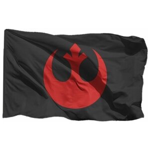 Флаг Альянса повстанцев Звёздные войны на шёлке, 90х135 см - для ручного древка