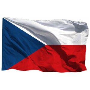 Флаг Чехии на сетке, 70х105 см - для уличного флагштока