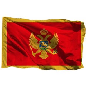 Флаг Черногории на сетке, 70х105 см - для уличного флагштока