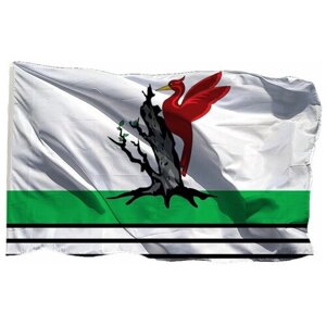 Флаг Елабужского района на шёлке, 90х135 см - для ручного древка