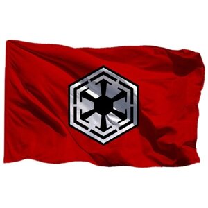 Флаг Галактической Империи Ситхов из Звёздных войн на шёлке, 90х135 см - для ручного древка