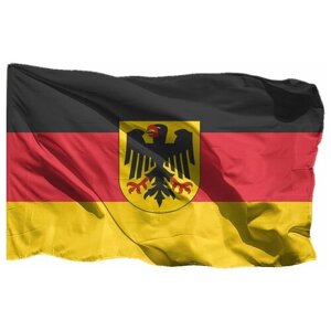 Флаг Германии на шёлке, 90х135 см - для ручного древка