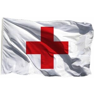 Флаг Красного Креста на сетке, 70х105 см - для уличного флагштока