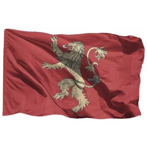 Флаг Ланнистеров из Игры престолов Game of Thrones House Lannister на флажной сетке, 70х105 см - для флагштока