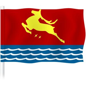 Флаг Магадана / Флаг города Магадан / 90x135 см.