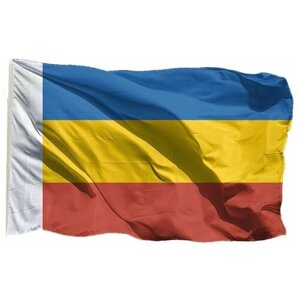 Флаг Ростовской области, 90х135 см - для ручного древка