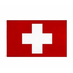 Флаг Швейцарии 90х150 см, без флагштока, большой