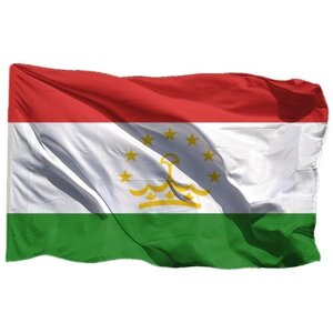 Флаг Таджикистана на флажной сетке, 70х105 см - для флагштока