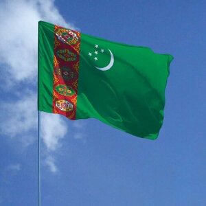 Флаг Туркменистана (Туркмении) 90х135 см