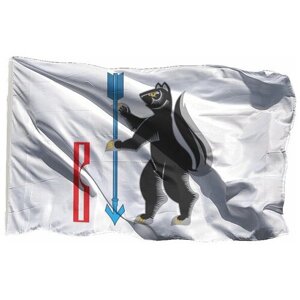Флаг Верхотурья на сетке 100х150 см для уличного флагштока
