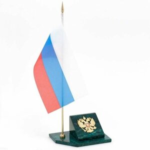 Флагшток с гербом России из змеевика 113470